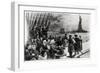New York, Welcome to the Land of Freedom, an Ocean Steamer Passing the Statue of Liberty-null-Framed Giclee Print