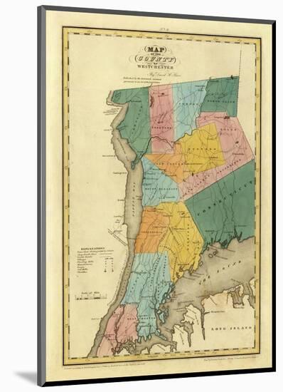 New York, Westchester County, c.1829-David H^ Burr-Mounted Art Print