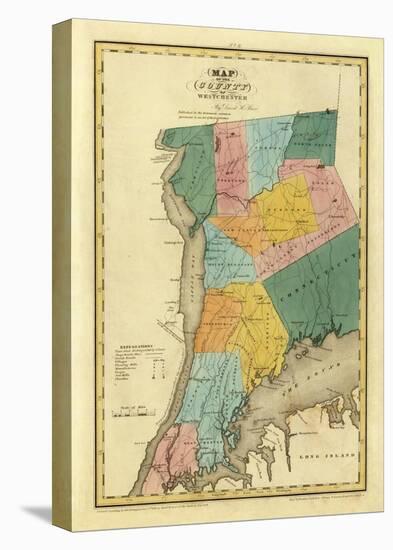 New York, Westchester County, c.1829-David H^ Burr-Stretched Canvas