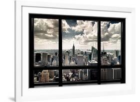 New York Window-Steve Kelley-Framed Art Print