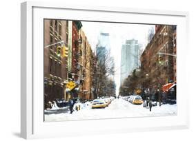 New York Winter Day-Philippe Hugonnard-Framed Giclee Print