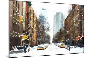 New York Winter Day-Philippe Hugonnard-Mounted Giclee Print