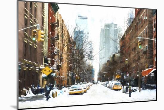 New York Winter Day-Philippe Hugonnard-Mounted Giclee Print
