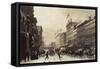 New York, Winter Scene in Broadway, c.1857-Hippolyte Victor Valentin Sebron-Framed Stretched Canvas