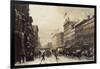 New York, Winter Scene in Broadway, c.1857-Hippolyte Victor Valentin Sebron-Framed Giclee Print