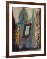 New York with Flags-Arthur Clifton Goodwin-Framed Giclee Print