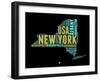 New York Word Cloud 1-NaxArt-Framed Art Print