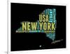 New York Word Cloud 1-NaxArt-Framed Art Print