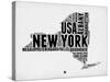 New York Word Cloud 2-NaxArt-Stretched Canvas