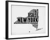 New York Word Cloud 2-NaxArt-Framed Art Print