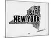 New York Word Cloud 2-NaxArt-Mounted Art Print