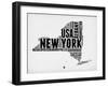 New York Word Cloud 2-NaxArt-Framed Art Print