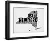 New York Word Cloud 2-NaxArt-Framed Art Print