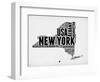 New York Word Cloud 2-NaxArt-Framed Art Print