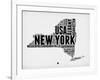 New York Word Cloud 2-NaxArt-Framed Art Print