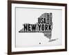 New York Word Cloud 2-NaxArt-Framed Art Print