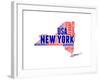 New York Word Cloud Map-NaxArt-Framed Art Print