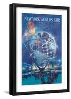 New York World’s Fair 1964-1965 - Unisphere Earth Model-Bob Peak-Framed Art Print