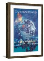 New York World’s Fair 1964-1965 - Unisphere Earth Model-Bob Peak-Framed Art Print