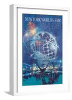 New York World’s Fair 1964-1965 - Unisphere Earth Model-Bob Peak-Framed Art Print