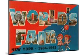 New York World's Fair, 1964-1965-null-Mounted Art Print