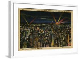 New York World's Fair of 1939 As Seen from Empire State Building-null-Framed Art Print