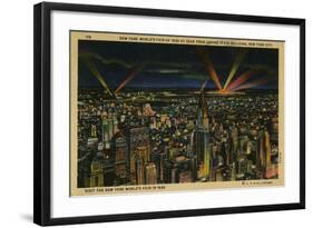 New York World's Fair of 1939 As Seen from Empire State Building-null-Framed Art Print