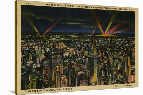 New York World's Fair of 1939 As Seen from Empire State Building-null-Stretched Canvas