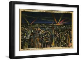 New York World's Fair of 1939 As Seen from Empire State Building-null-Framed Art Print