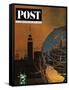"New York World's Fair," Saturday Evening Post Cover, May 23, 1964-John Zimmerman-Framed Stretched Canvas