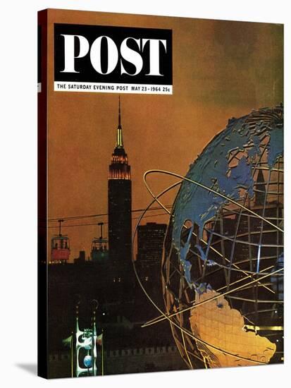 "New York World's Fair," Saturday Evening Post Cover, May 23, 1964-John Zimmerman-Stretched Canvas