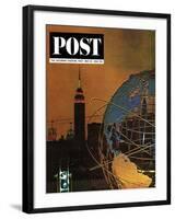 "New York World's Fair," Saturday Evening Post Cover, May 23, 1964-John Zimmerman-Framed Giclee Print