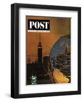 "New York World's Fair," Saturday Evening Post Cover, May 23, 1964-John Zimmerman-Framed Giclee Print