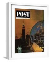 "New York World's Fair," Saturday Evening Post Cover, May 23, 1964-John Zimmerman-Framed Giclee Print