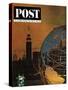 "New York World's Fair," Saturday Evening Post Cover, May 23, 1964-John Zimmerman-Stretched Canvas