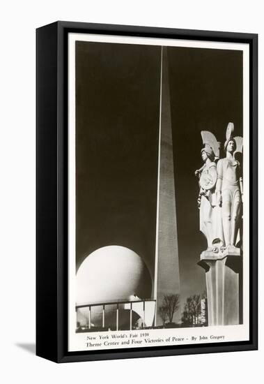 New York World's Fair Statuary, 1939-null-Framed Stretched Canvas
