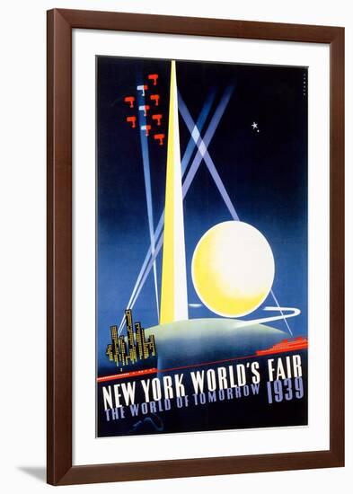 New York World's Fair, World of Tomorrow-Joseph Binder-Framed Art Print