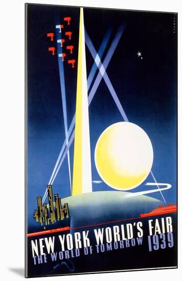 New York World's Fair, World of Tomorrow-Joseph Binder-Mounted Art Print