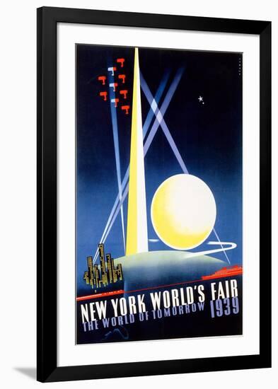 New York World's Fair, World of Tomorrow-Joseph Binder-Framed Art Print