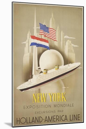 New York Worlds Fair, 1939-null-Mounted Art Print
