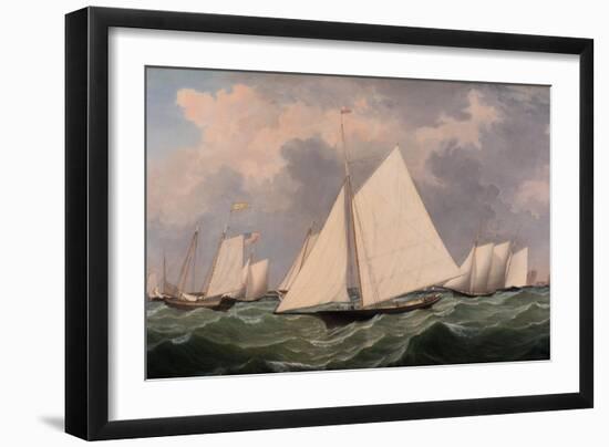 New York Yacht Club Regatta, 1856-Fitz Henry Lane-Framed Giclee Print