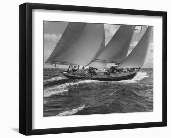 New York Yacht Club-Walter Sanders-Framed Photographic Print