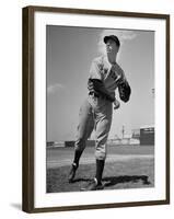 New York Yankee Joe DiMaggio in the Field-Carl Mydans-Framed Premium Photographic Print