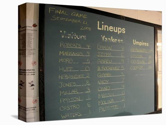New York Yankee Stadium Finale Line Up, New York, NY-null-Stretched Canvas
