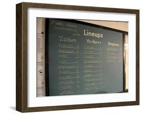 New York Yankee Stadium Finale Line Up, New York, NY-null-Framed Photographic Print