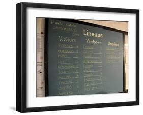 New York Yankee Stadium Finale Line Up, New York, NY-null-Framed Photographic Print