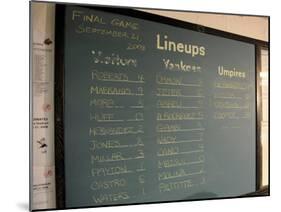 New York Yankee Stadium Finale Line Up, New York, NY-null-Mounted Photographic Print