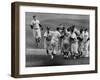 New York Yankees Celebrating During a World Series Game-null-Framed Premium Photographic Print