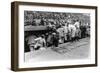 New York Yankees Dugout, Baseball Photo - New York, NY-Lantern Press-Framed Art Print