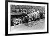 New York Yankees Dugout, Baseball Photo - New York, NY-Lantern Press-Framed Art Print